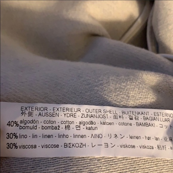 NWOT Zara texturized weave blazer light blue - Picture 6 of 7